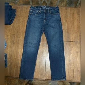 American Eagle Outfitters Dark Blue Men's Straight Jeans